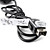  Mando MotionPlus y Nunchuck con Carcasa para el Wii/Wii U Negro