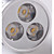  3W 270LM 3000-3500 Warm White Light LED Track Lamp (85-265V)