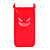  Devil Protective Silica Gel Case for iPhone4 - Red