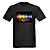  Sound and Music Activated Spectrum VU Meter EL Visualizer LED T-shirt (4*AAA)