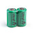  paire de tr15270 Ultrafire rechargeable 3V 800mAh batteries (vert)