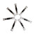  100 Pcs Disposable Tattoo Tube with Needle Combo 5 Flat