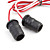  universal de LED blanco luces laterales del marcador para el coche (CC 12v/pair)