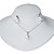  14 mm d'eau douce perle blanche avec 925 collier en argent et boucles d'oreilles