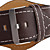  Unisex Big Dial Style PU Leather Quartz Wrist Watch (Brown)