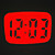  Ultra Mini Digital LCD Flashlight Style Projection Clock with Keychain