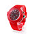  banda di silicone unisex orologio con luce lampeggiante notte cambia colore - rosso