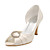  FELECIA - Peeptoe Hochzeit Pfennigabsatz Satin