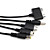  10 en 1 cargador universal USB / cable de datos para el cobre phone/mp3/mp4/gps móvil