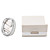  3.5mm USB Data Charging Docking Station with Cable for iPad (White)