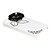  Protective Hard Case with Crystals for iPhone 4 (Black Flower)