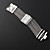  mouvement des femmes en argent pc bande blanche bracelet de montre cadran avec diamant décoration czechic