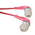  elegant van hoge kwaliteit oordopjes, 1,2 m kabel, 3,5 mm (roze)