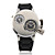  Orologio Gemini,doppio movimento PC, quadrante argento e nero, cinturino in silicone