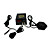  3 Tattoo Waffen-Kit mit LCD Power und 40 farbige Tinte