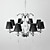  Elegant Crystal Chandelier with 8 Lights