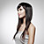  Capless Long 100% Human Hair Dark Brown Straight Hair Wig 5 Colors To Choose