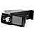  3.5 "pantalla digital de 1-DIN en el tablero de coches reproductor de DVD desmontable panel de radio-salida del subwoofer
