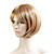  Capless Bob Style 100% Japanese Kanekalon Fiber Golden Straight Hair Wig
