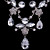 aleación de pedrería brillante plateado de boda joyería conjunto incluyendo collar y los pendientes