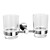  Chrome Finish Brass Double Cup Holder