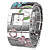  Silver Fashion Steel Bangle Women's Watch