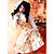  Sleeveless Short Floral Cotton Country Lolita Dress