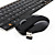  Rapoo e9060 sans fil ultra-mince de 101 touches de clavier et souris (noir)