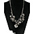  Black Irregular Acrylic Alloy Necklace