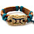  Original Hand-woven and  High Quality Painted Pottery Gemini Bracelet