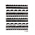  6 Nail Art Stickers French Style White/Black/Pin​k Lace