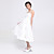  mouwloze tea-length witte katoenen polyester sweet lolita jurk