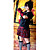  spunta rosso modello nero vestito lolita punk