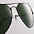  Lunettes en Résine, UV 400, Monture Noire, Verres Verts