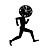  Sports-Running People Acrylic Wall Clock