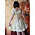  à manches courtes mi-longueur de camélias coton fleuri pays Lolita Robe