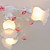  Floral Ceiling Light with 4 Lights in Rose Decorration