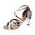  modificar los zapatos de danza cuero / calzado paillette superior para la mujer latina