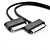  USB to 30 Pin Dock Connector and Samsung Galaxy Tab Cable Kit (20cm,Black)