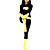  Black and Yellow Women Lycra Zentai Inspired by Batman