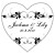  Personalized Heart Favor Stickers - Treasury (pack of 90)