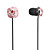 fleur de style écouteurs intra-auriculaires (coloris assortis)