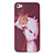  elegante funda protectora tapa dura para el iPhone 4 / 4s (fucsia)