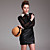  TS Pearl Embellished High Waist Dress