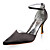  top en satin de qualité supérieure du talon haut fermé orteils avec des chaussures de mariée mariage (35a0037)