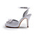  Satin Upper High Heel Strappy Sandals With Rhinestone/ Bowknot Wedding Bridal Shoes