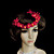  Lovely Red Satin And Paper Flower Garland/Headpiece