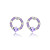  orecchini di cristallo colorate corona in lega (più colori)