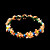  Lovely Orange & Blue Flowers Wedding/Special Occasion Headpiece