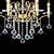  Lámpara Chandelier Vela de Cristal con 6 Bombillas - KISSIMMEE